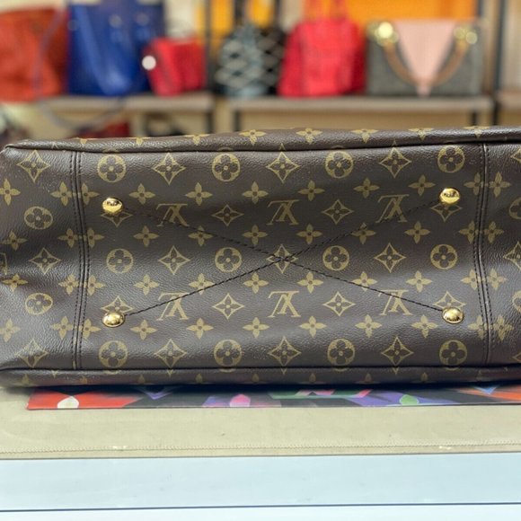 LOUIS VUITTON Authentic Artsy MM Tote Monogram LV Shoulder Large LV +Dust Bag - Picture 5 of 16